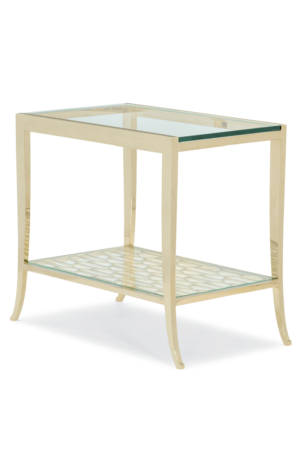 Gold Framed Side Table | Caracole A Precise Pattern | Oroa.com