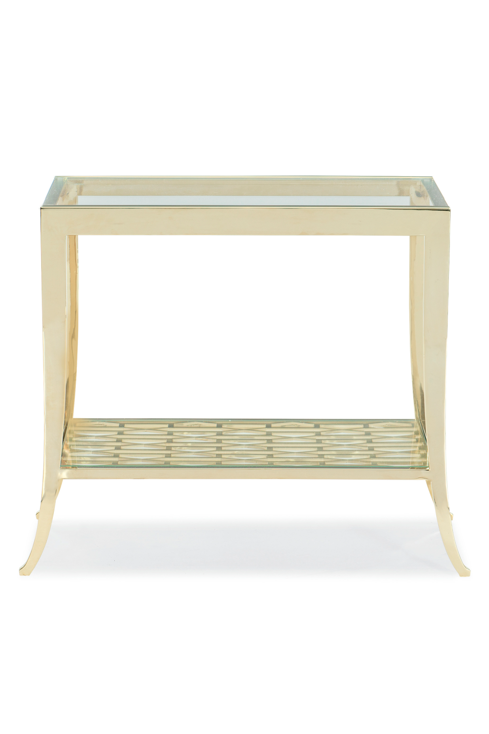 Gold Framed Side Table | Caracole A Precise Pattern | Oroa.com