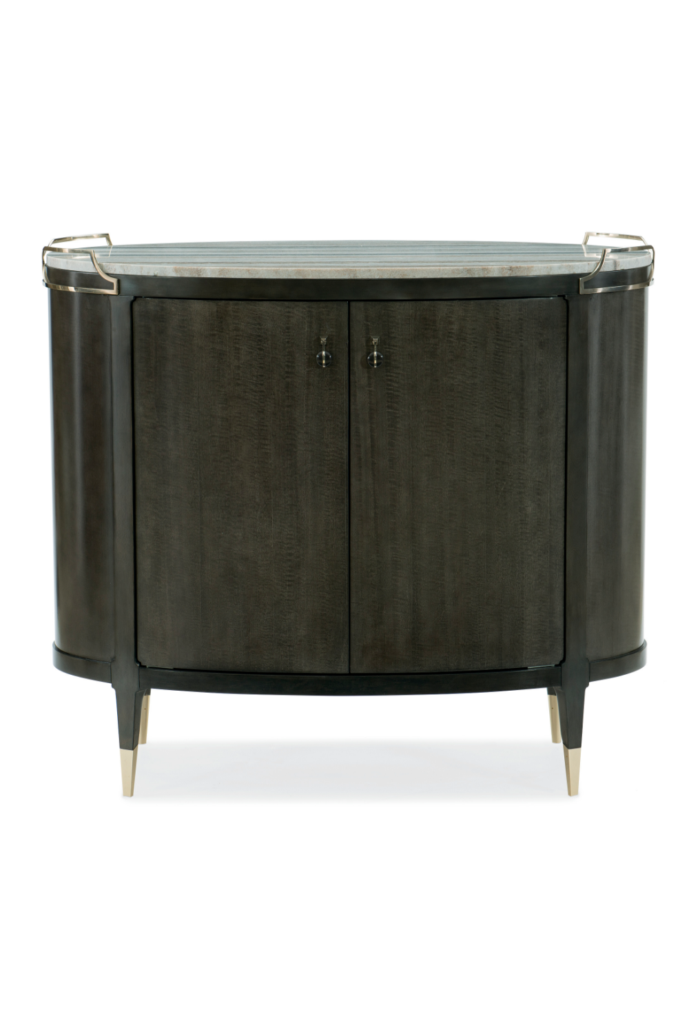 Oval Modern Bar Cabinet | Caracole Mix-ology | Oroa.com