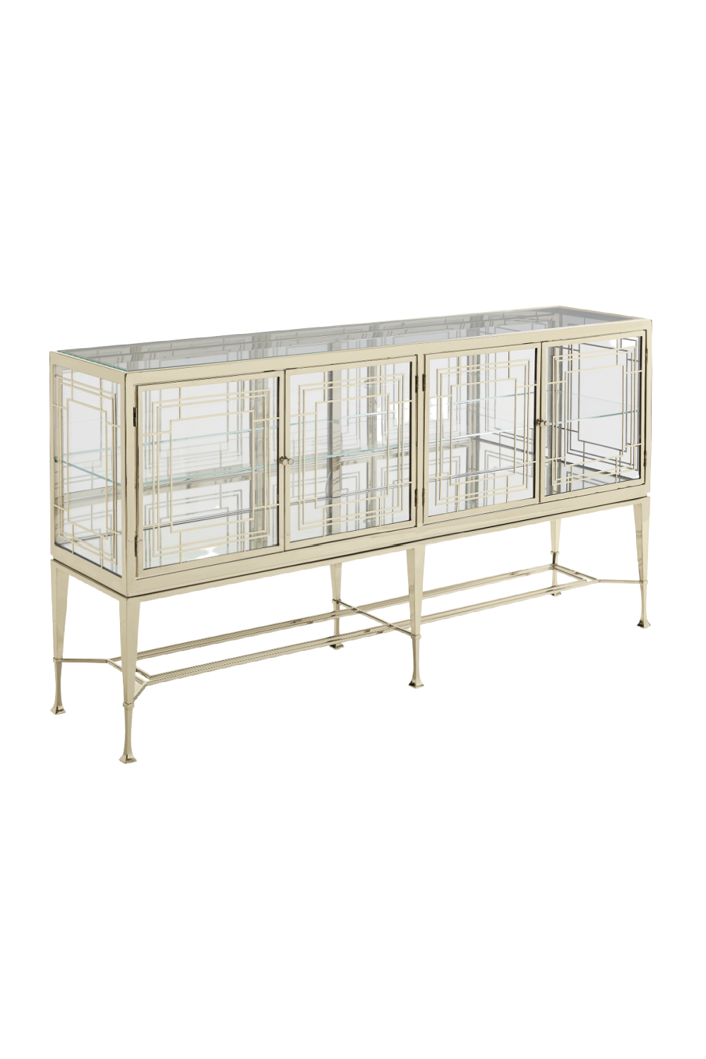 Clear Glass Sideboard | Caracole Worth Its Weight In Gold | Oroa.com