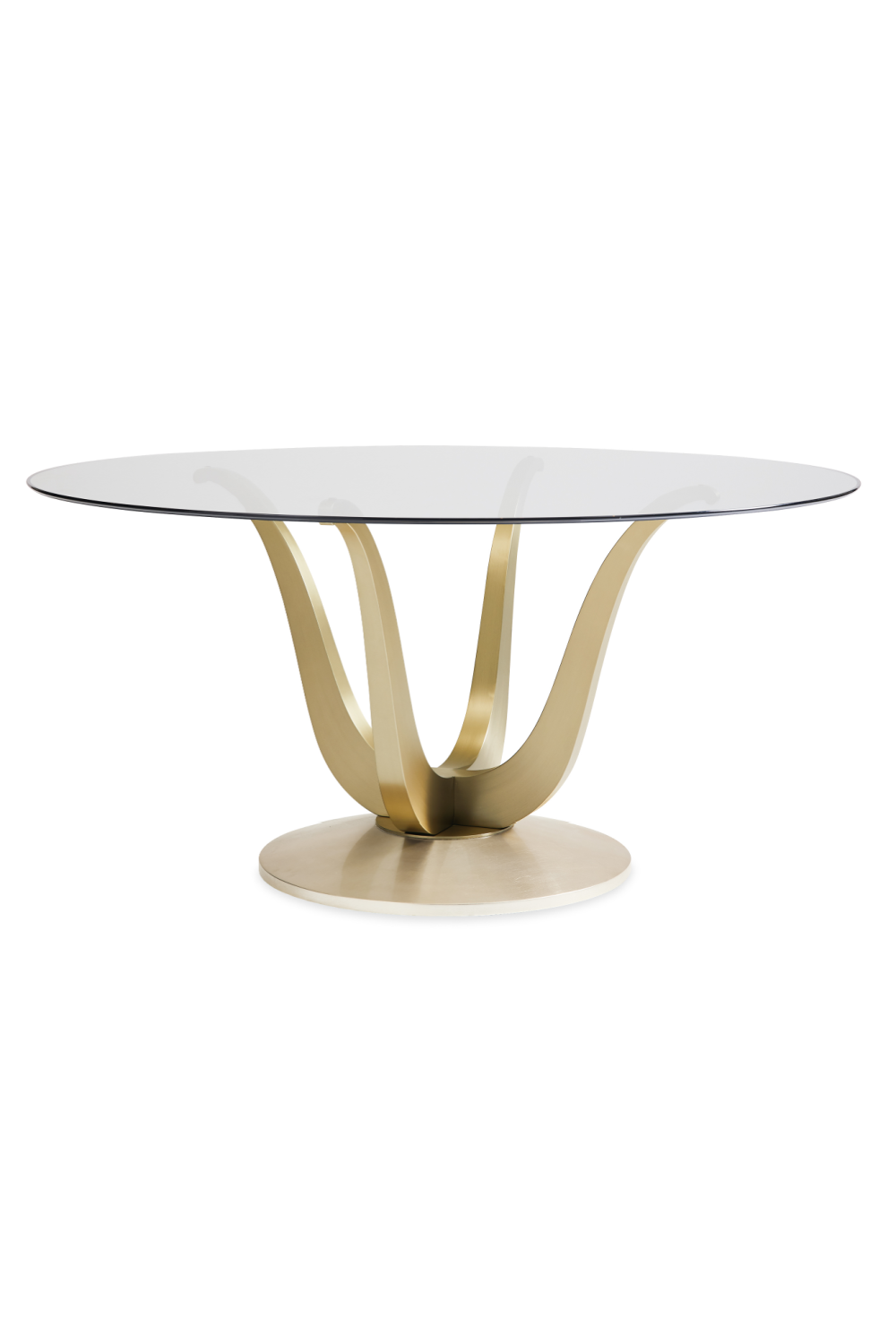 Gold Pedestal Dining Table | Caracole Rounding Up | Oroa.com