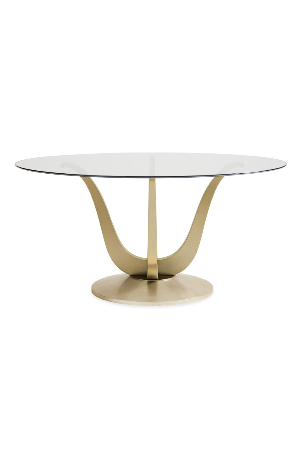 Gold Pedestal Dining Table | Caracole Rounding Up | Oroa.com