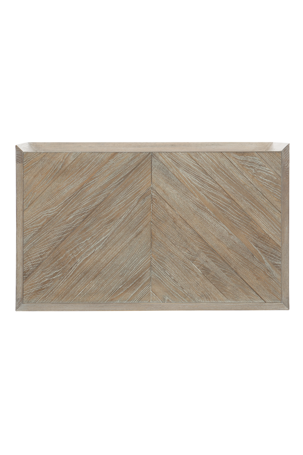 Chevron Patterned Nightstand | Caracole Crossed Purposes | Oroa.com