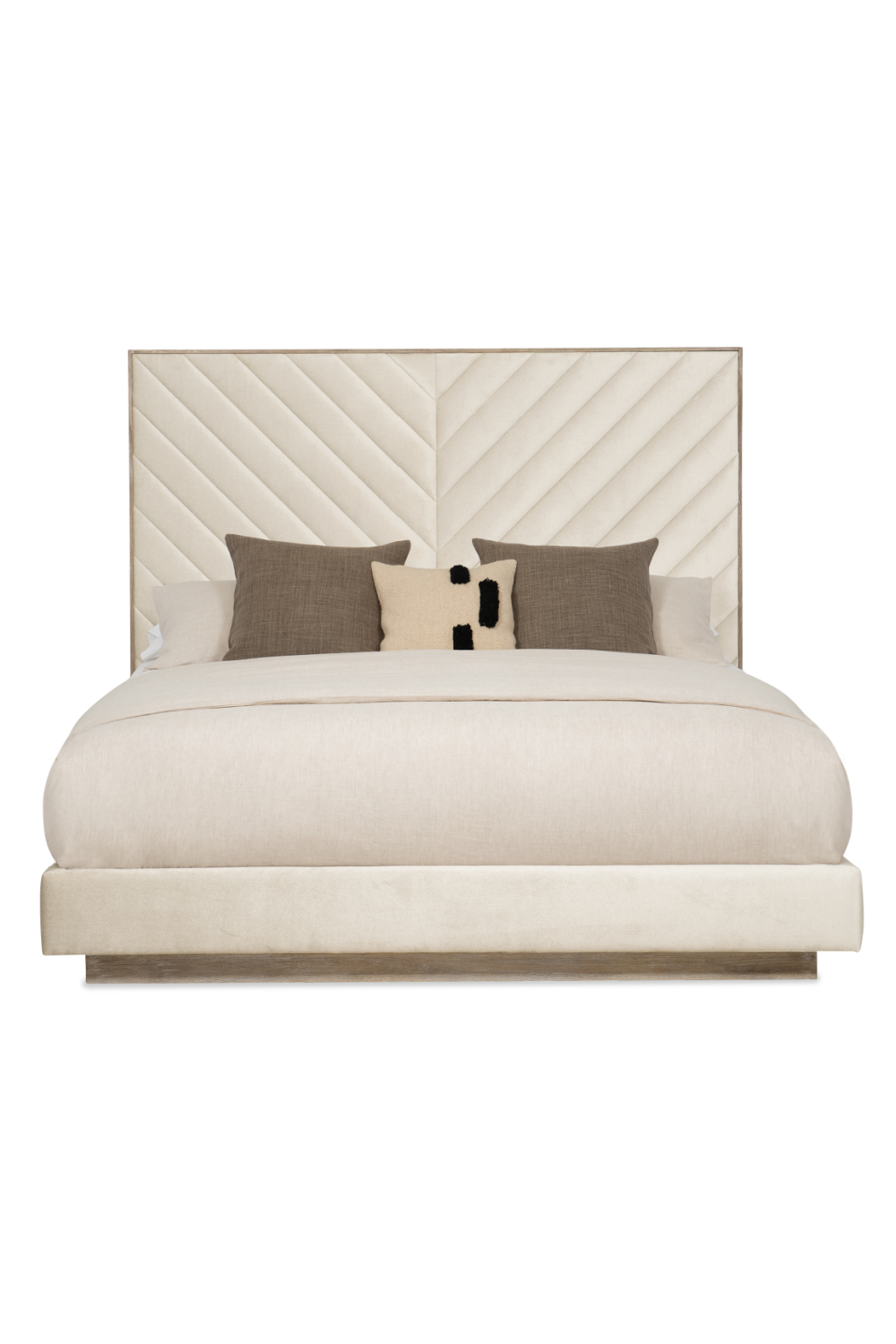 Ash Wood Upholstered Bed | Caracole Meet U In The Middle | Oroa.com