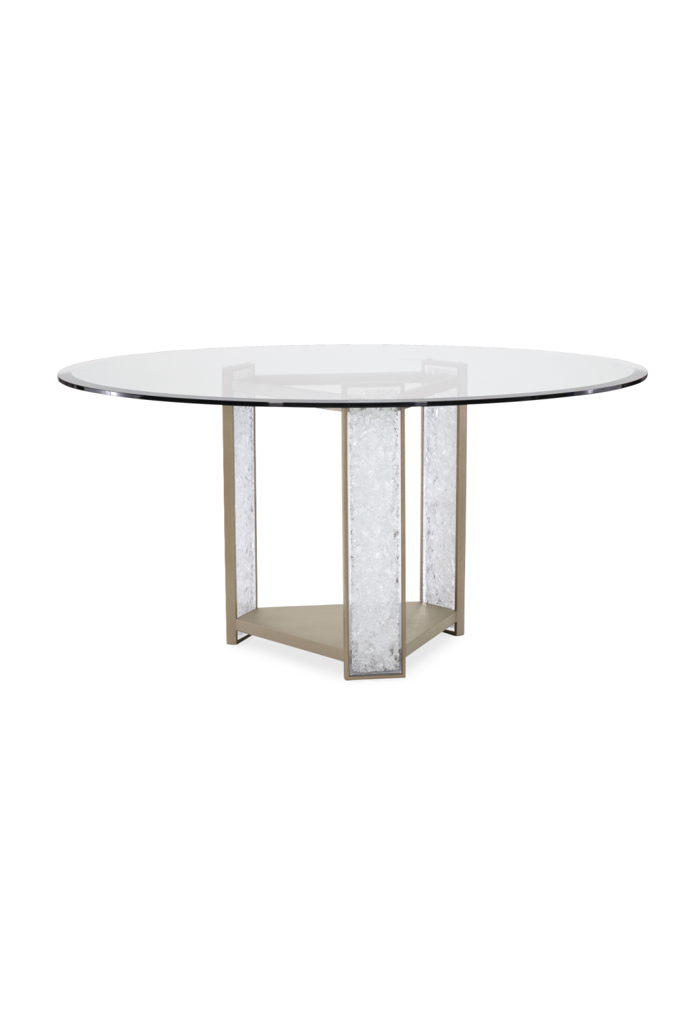 Crystal Pillars Dining Table Base | Caracole Break The Ice | Oroa.com
