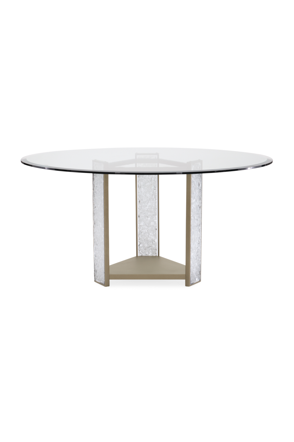 Crystal Pillars Dining Table Base | Caracole Break The Ice | Oroa.com