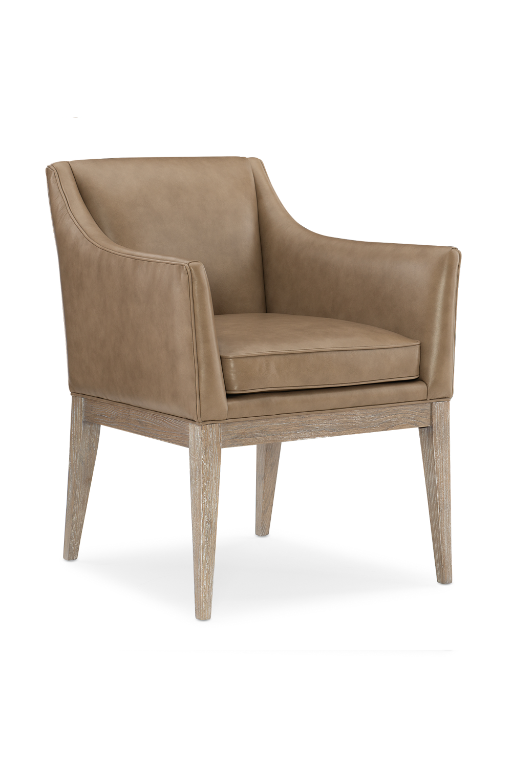 Brown Leather Dining Armchair | Caracole Free And Easy | Oroa.com