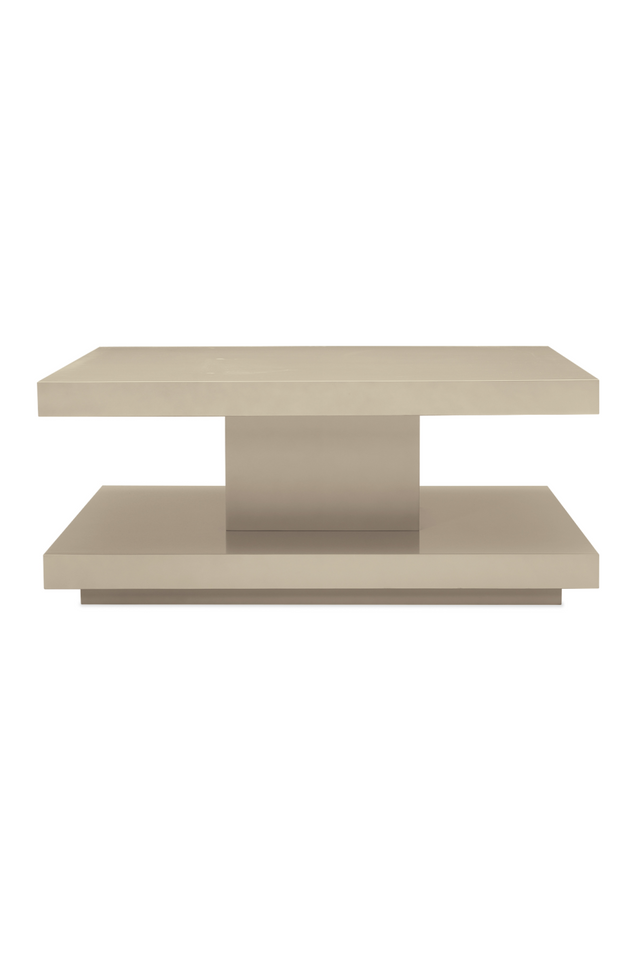 Beige Geometrical Coffee Table | Caracole Cool And Classic |  Oroa.com