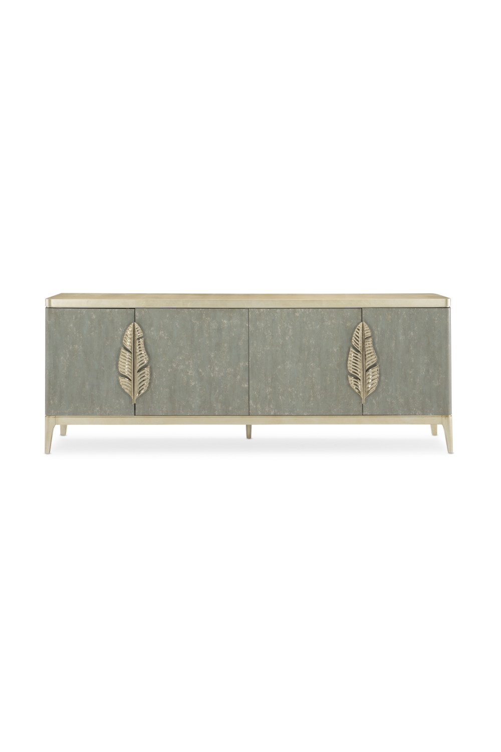 Gold Palm Accent Sideboard  | Caracole Waterside | Oroa.com