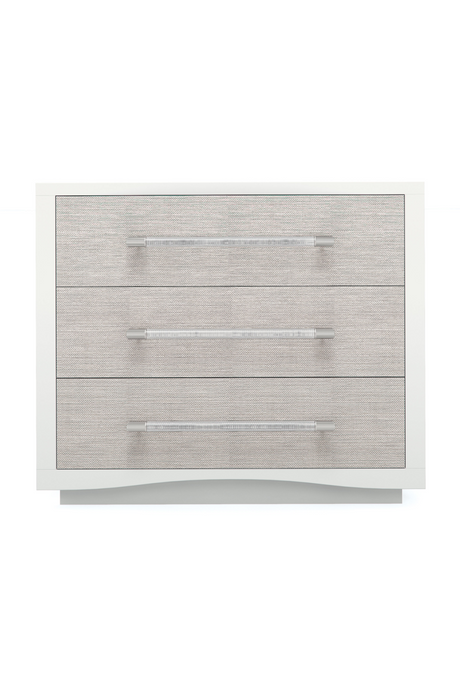 White 3-Drawer Nightstand | Caracole A Clear Touch | Oroa.com