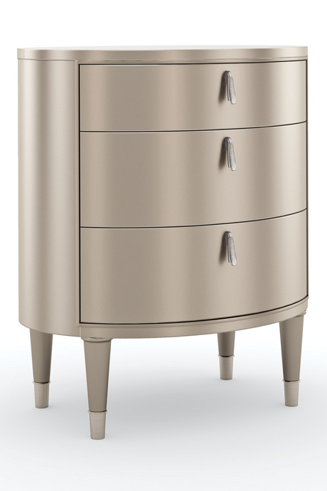 Oval Silver Nightstand | Caracole Bedside Beauty | Oroa.com