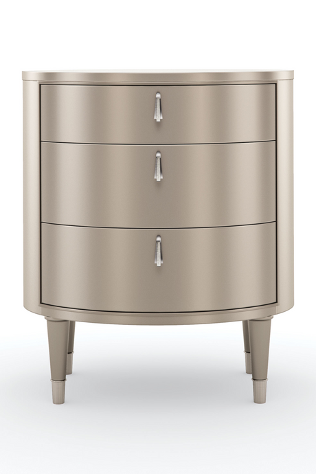 Oval Silver Nightstand | Caracole Bedside Beauty | Oroa.com