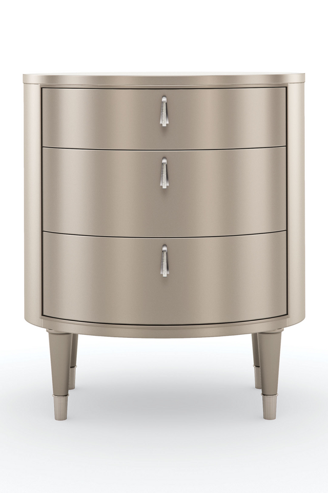 Oval Silver Nightstand | Caracole Bedside Beauty | Oroa.com