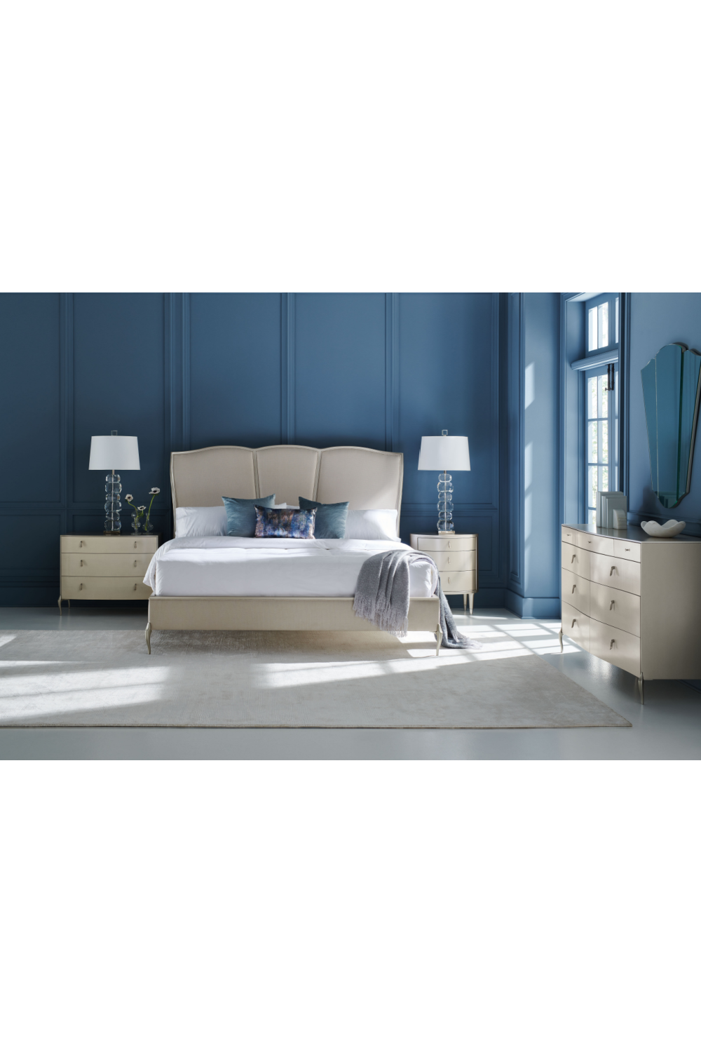 Oval Silver Nightstand | Caracole Bedside Beauty | Oroa.com