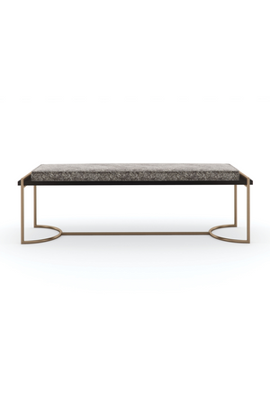 Gray Velvet Bench | Caracole Slim Line | Oroa.com