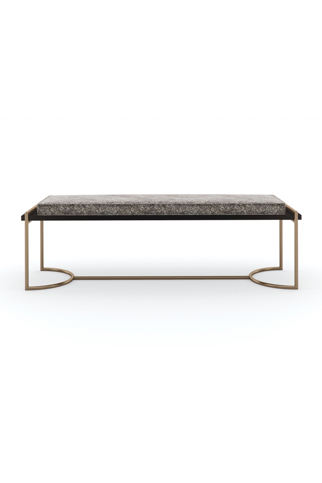 Gray Velvet Bench | Caracole Slim Line | Oroa.com
