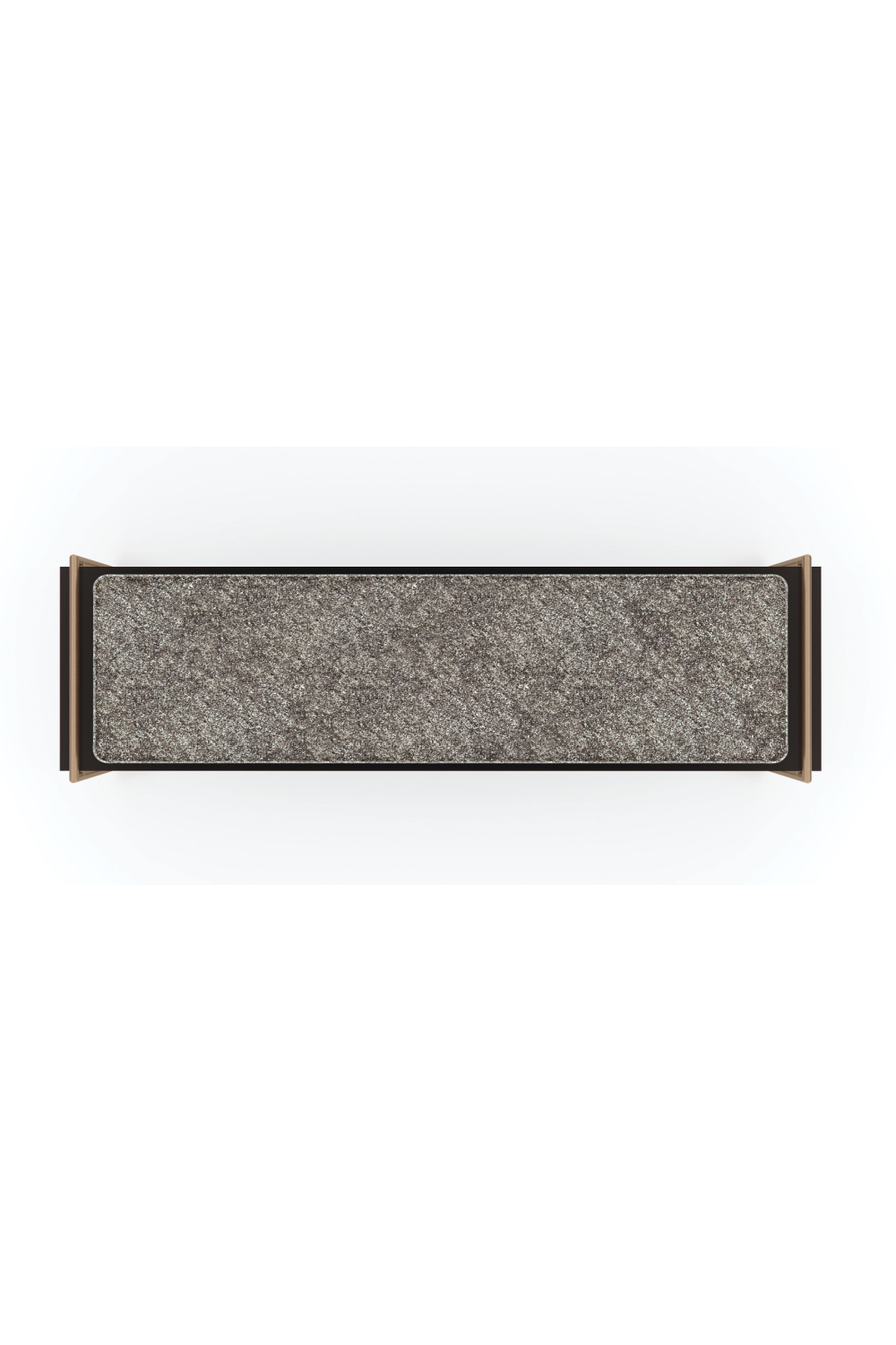 Gray Velvet Bench | Caracole Slim Line | Oroa.com