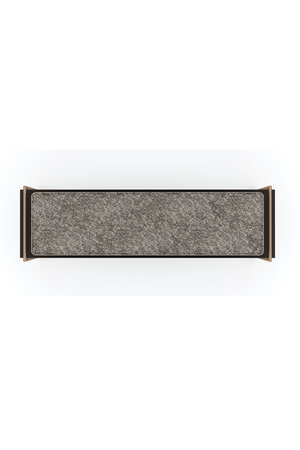 Gray Velvet Bench | Caracole Slim Line | Oroa.com