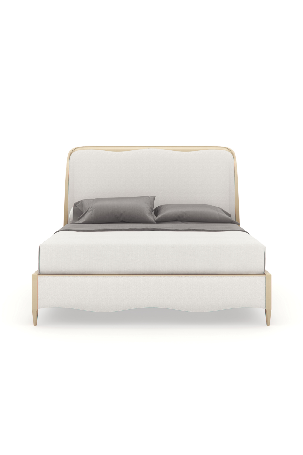 White Modern California King Bed | Caracole Deep Sleep | Oroa.com