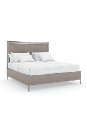 Herringbone Pattern California King Bed | Caracole Serenity | Oroa.com