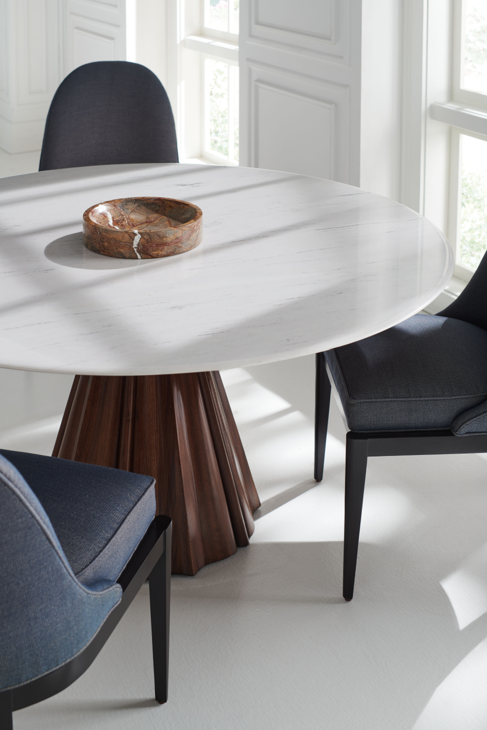 White Marble Dining Table | Caracole All Natural | Oroa.com