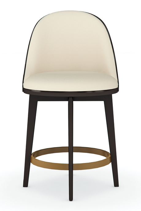 Vegan Leather Counter Stool | Caracole Another Round | Oroa.com
