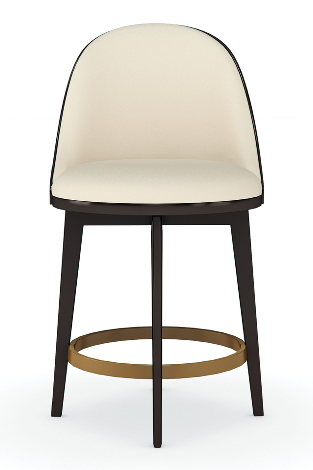 Vegan Leather Counter Stool | Caracole Another Round | Oroa.com
