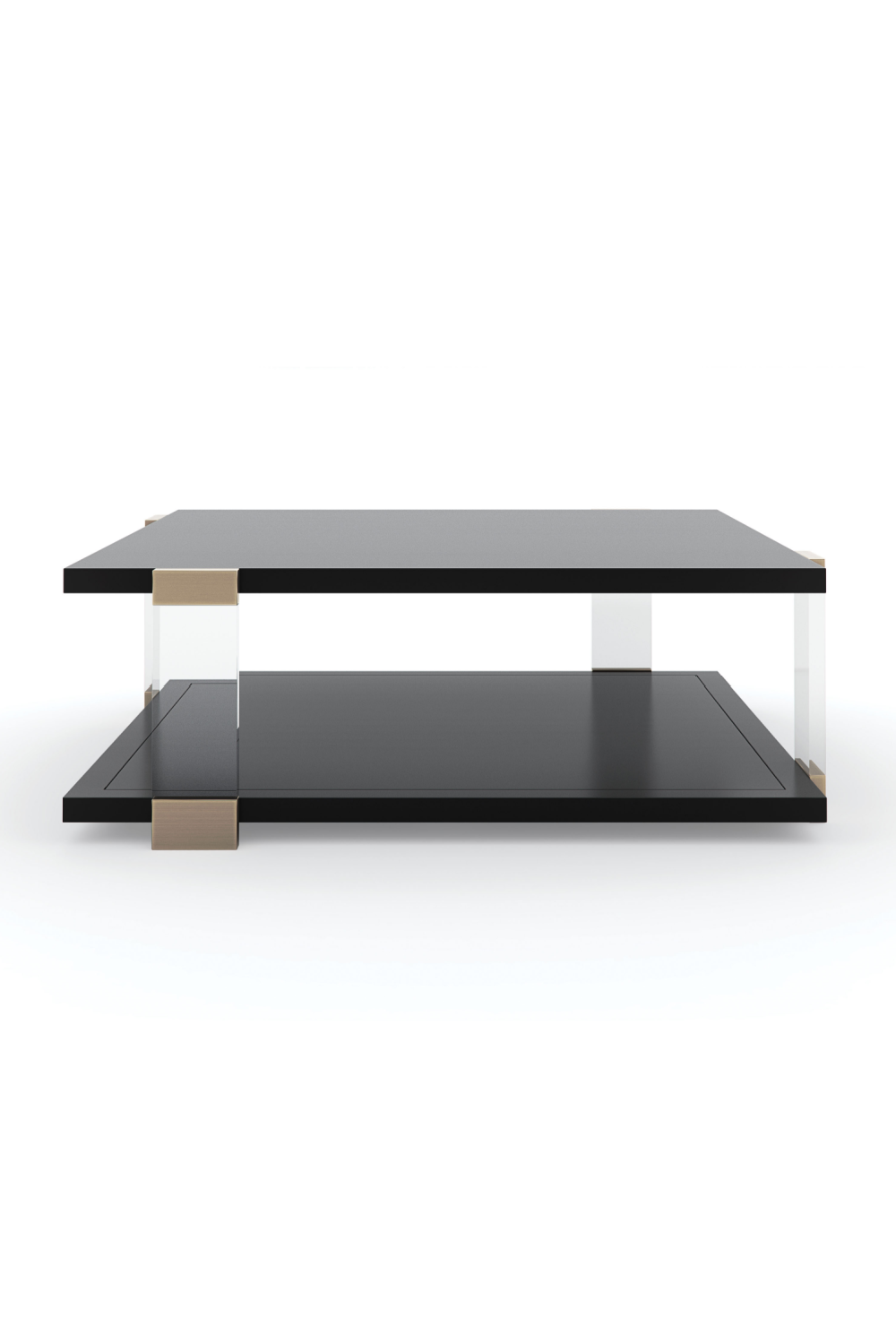 Square Black Coffee Table | Caracole I'll Take The Corner Table | Oroa.com