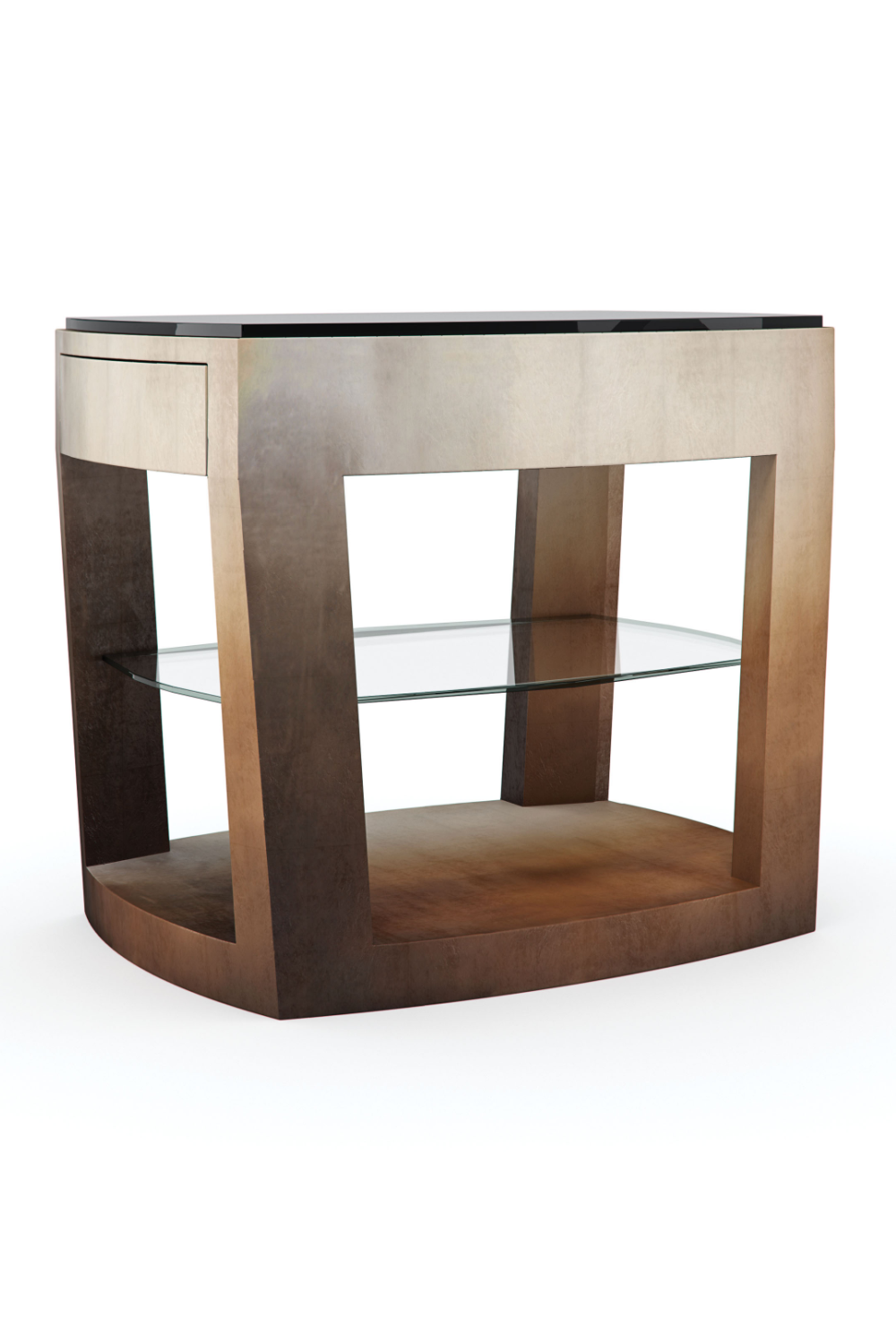 Ombre Leaf Side Table | Caracole Open Ended | Oroa.com