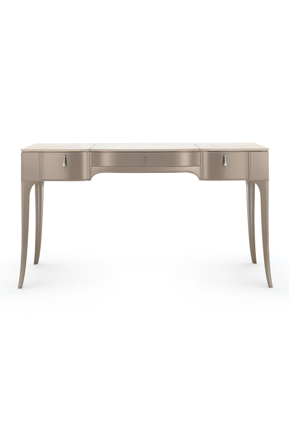 Flip Top Mirror Vanity Table | Caracole Kiss N Makeup | Oroa.com