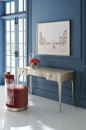 Flip Top Mirror Vanity Table | Caracole Kiss N Makeup | Oroa.com