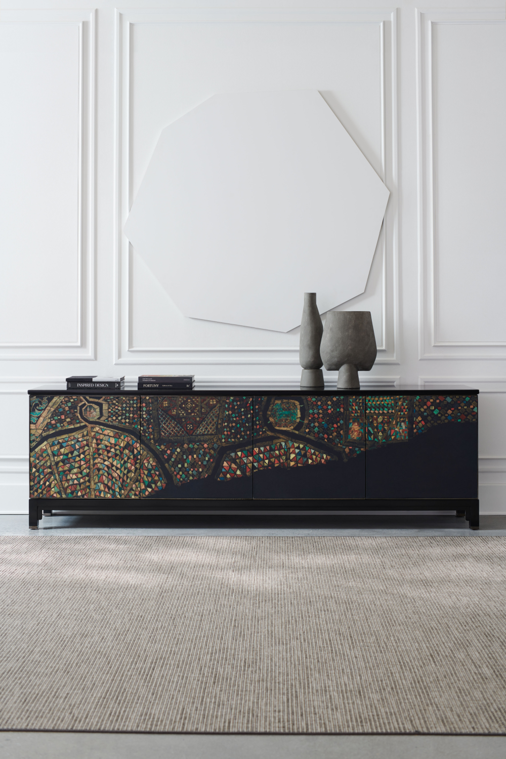 Art Printed Wooden Sideboard | Caracole Mosaic | Oroa.com