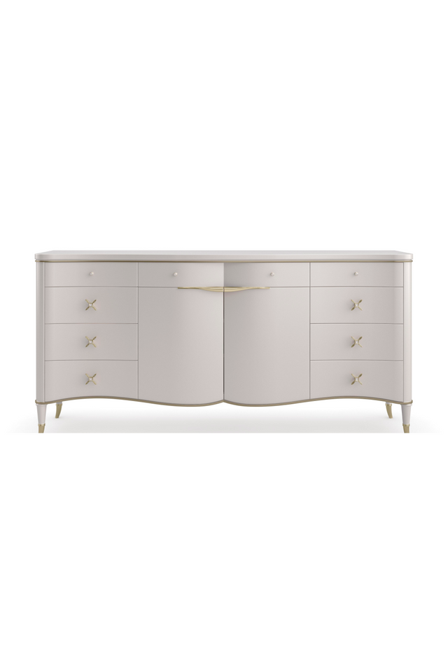 Cream Curved Dresser | Caracole Belle Of The Ball | Oroa.com