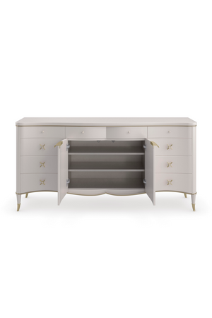 Cream Curved Dresser | Caracole Belle Of The Ball | Oroa.com