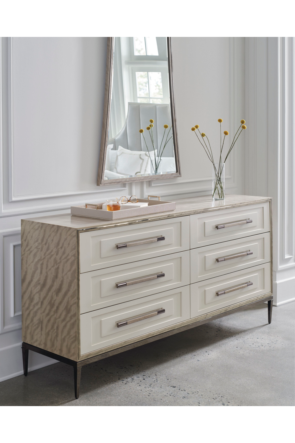 White Ceramic Dresser | Caracole Impressive | Oroa.com