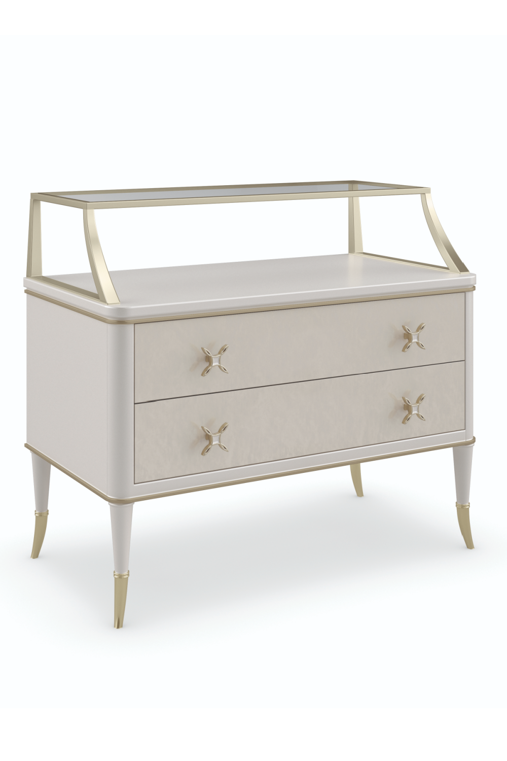 Cream Modern Nightstand | Caracole All Dolled Up | Oroa.com