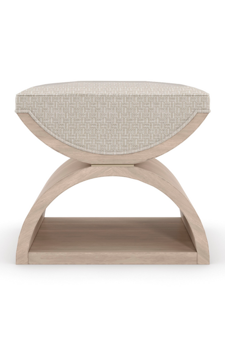 Wooden Crescent Ottoman | Caracole Open Enrollment | Oroa.com