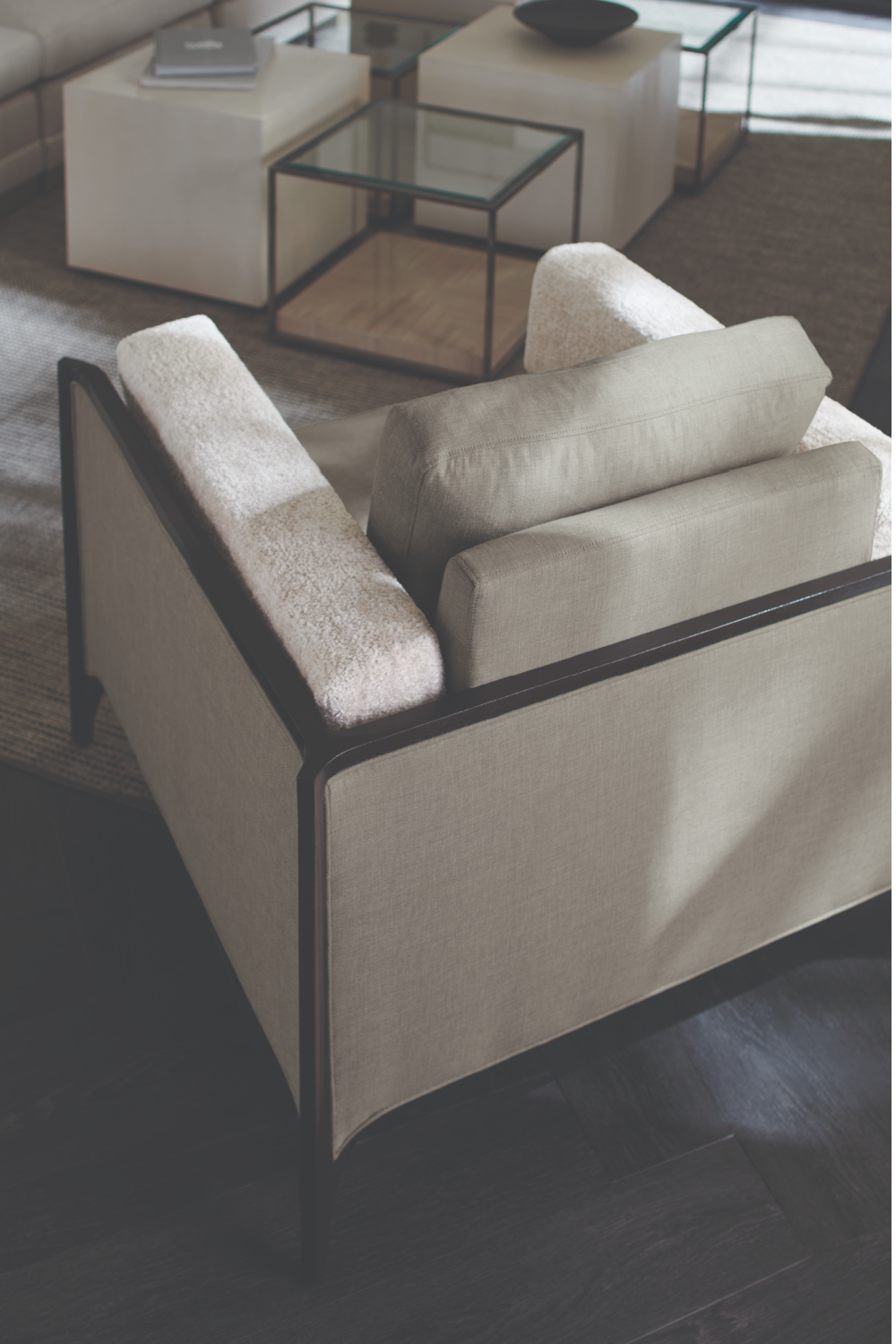 Shagreen Cube Cocktail Table | Caracole Solid Ground | Oroa.com