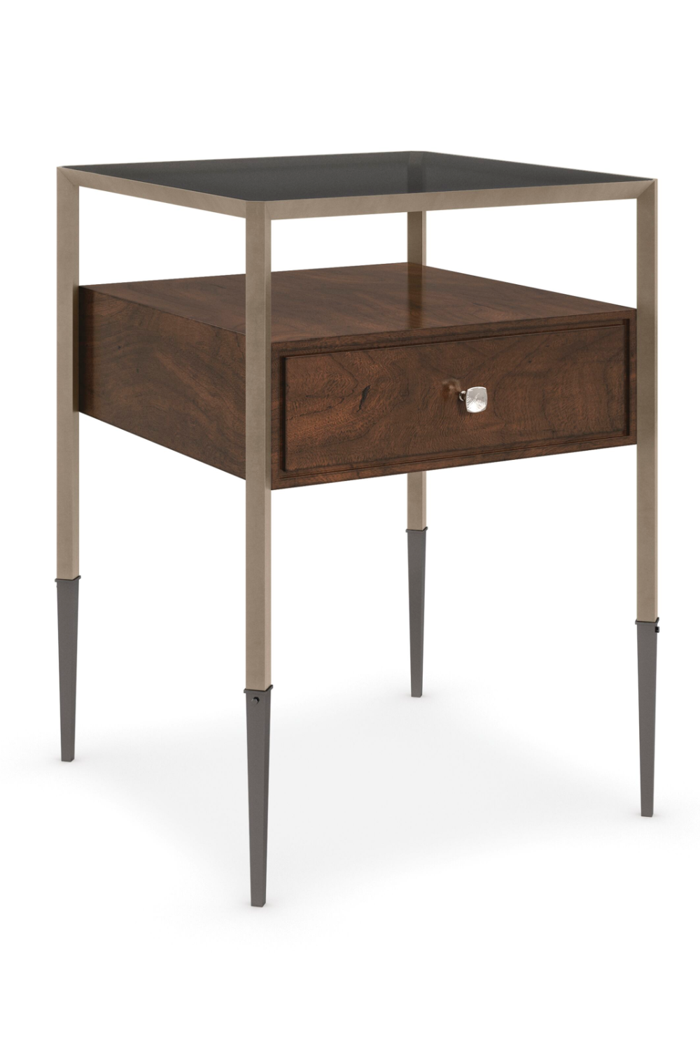 Walnut Drawer Side Table | Caracole Shadow Box | Oroa.com