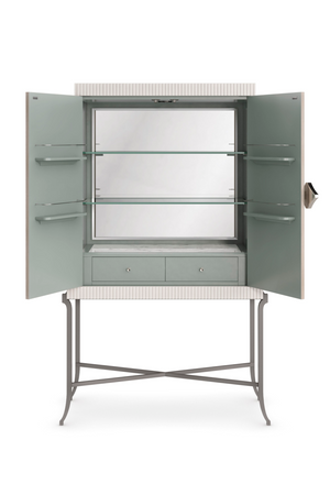 Rosette Patterned Bar Cabinet | Caracole High Expectations | Oroa.com
