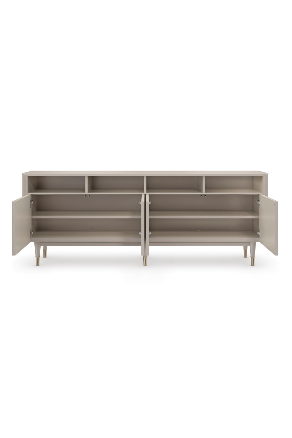 Taupe Reeded TV Cabinet | Caracole Love Lines | Oroa.com