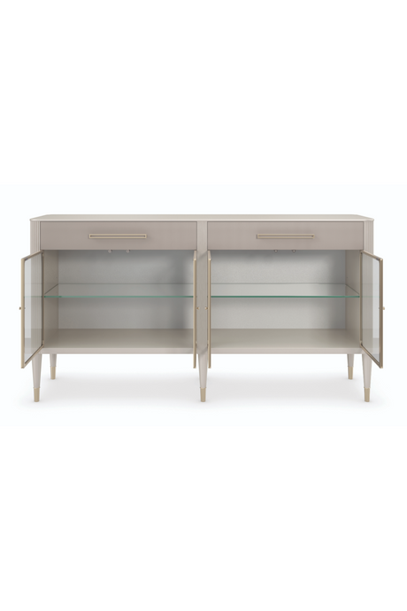 Glass Door Modern Sideboard | Caracole Love Interest | Oroa.com
