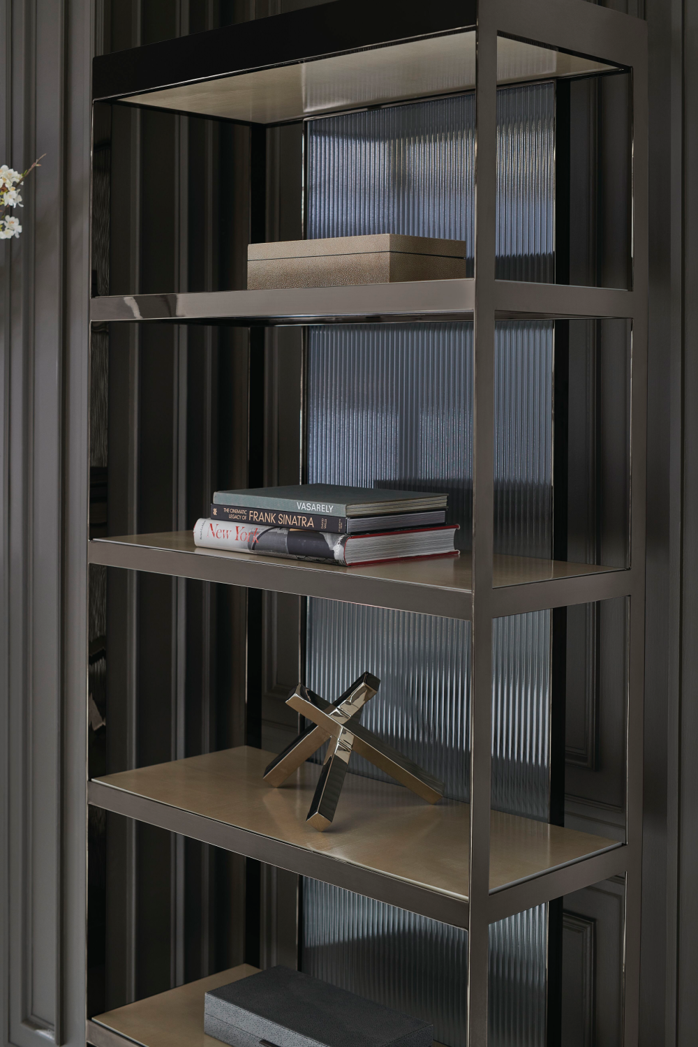 Bronze Framed Display Cabinet | Caracole Shelf Life | Oroa.com