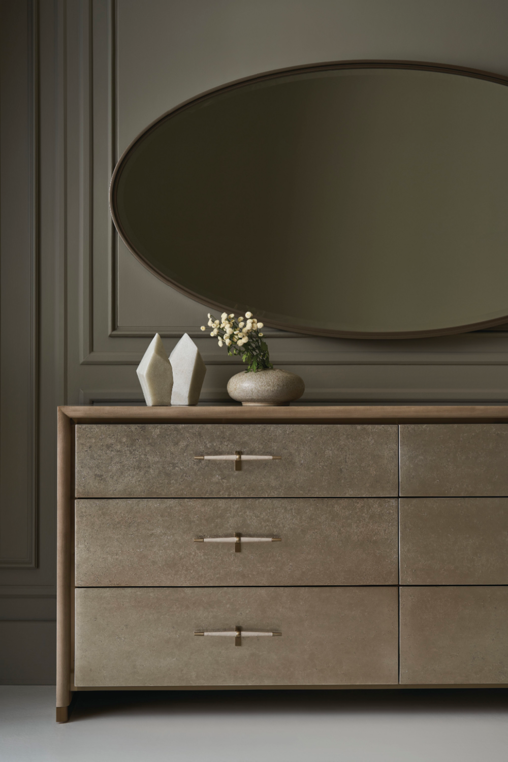 Metallic Leaf Modern Dresser | Caracole Hang Up | Oroa.com