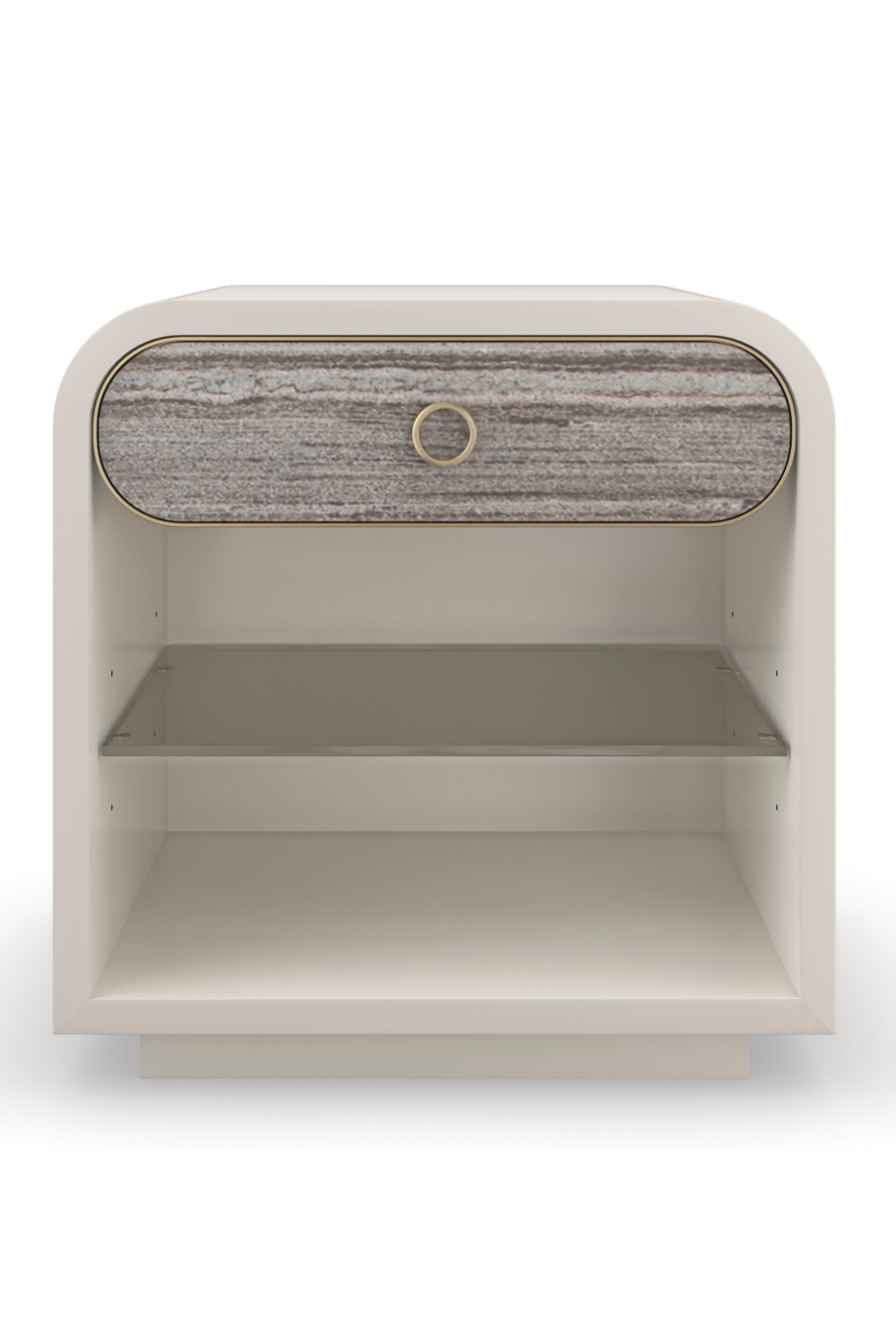 White Modern Nightstand | Caracole Quarry | Oroa.com