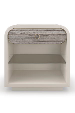 White Modern Nightstand | Caracole Quarry | Oroa.com