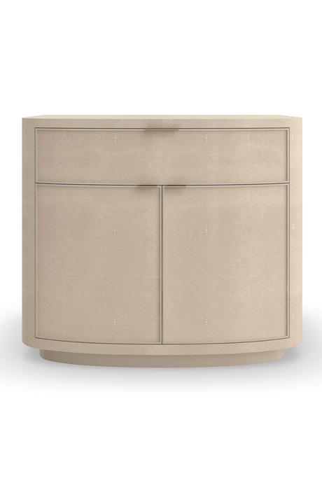 Cream Shagreen Nightstand | Caracole Simply Perfect | Oroa.com