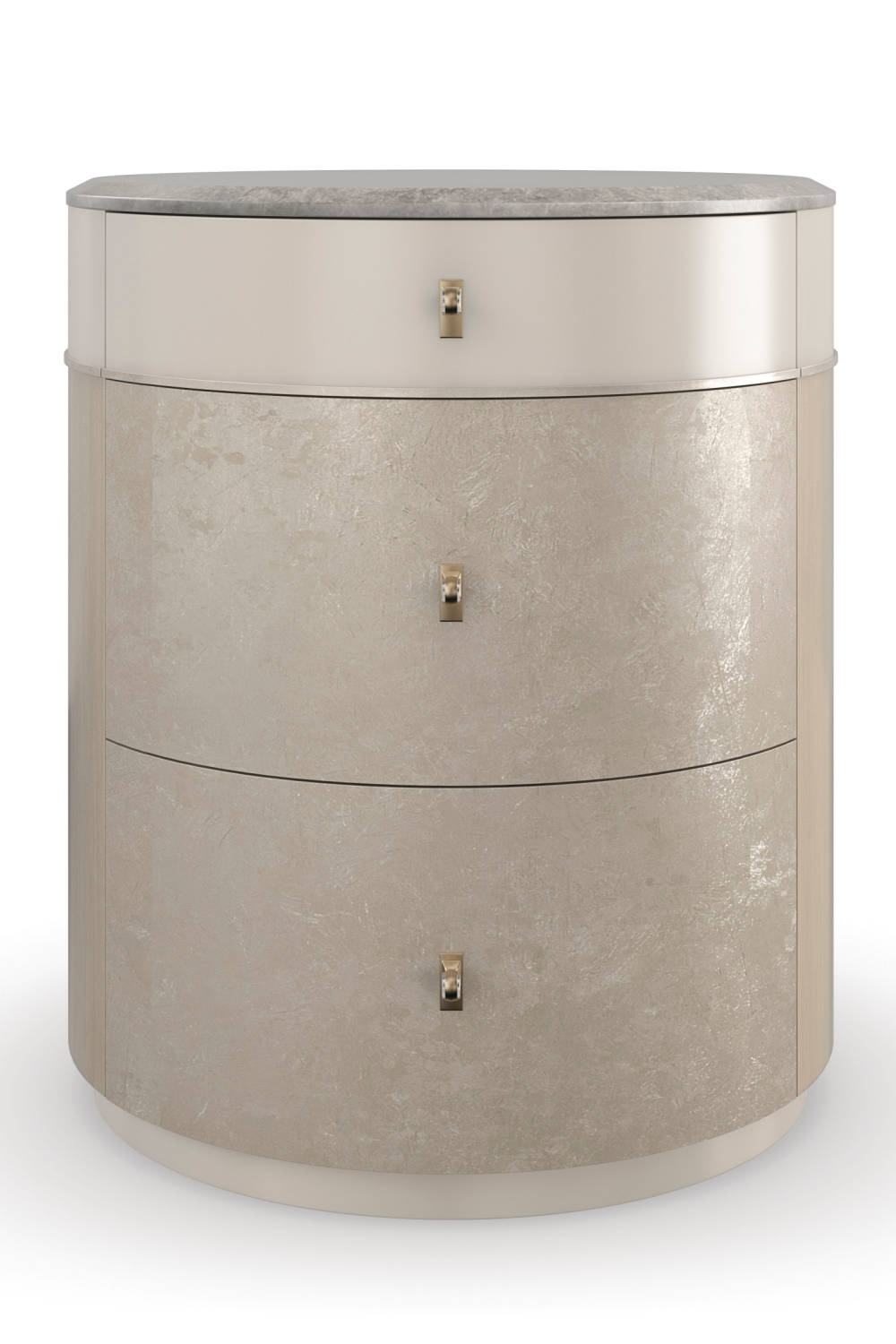 Curved Metallic Nightstand | Caracole Hang Around | Oroa.com