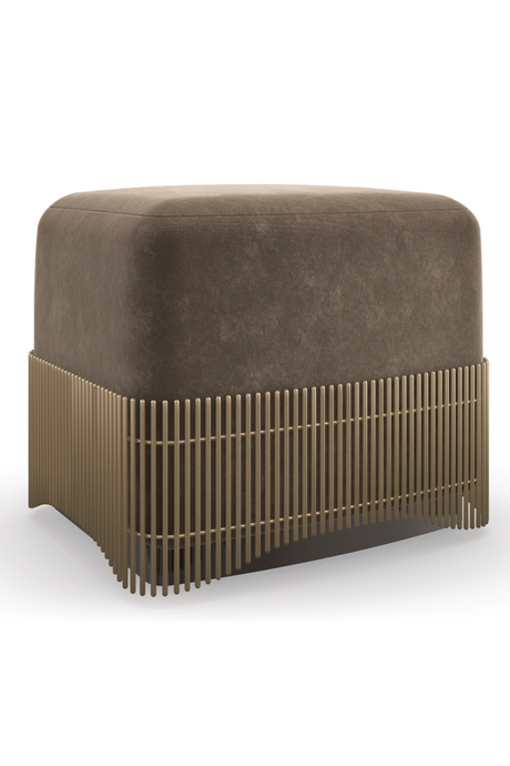 Moss Green Ottoman | Caracole Petit Four | Oroa.com