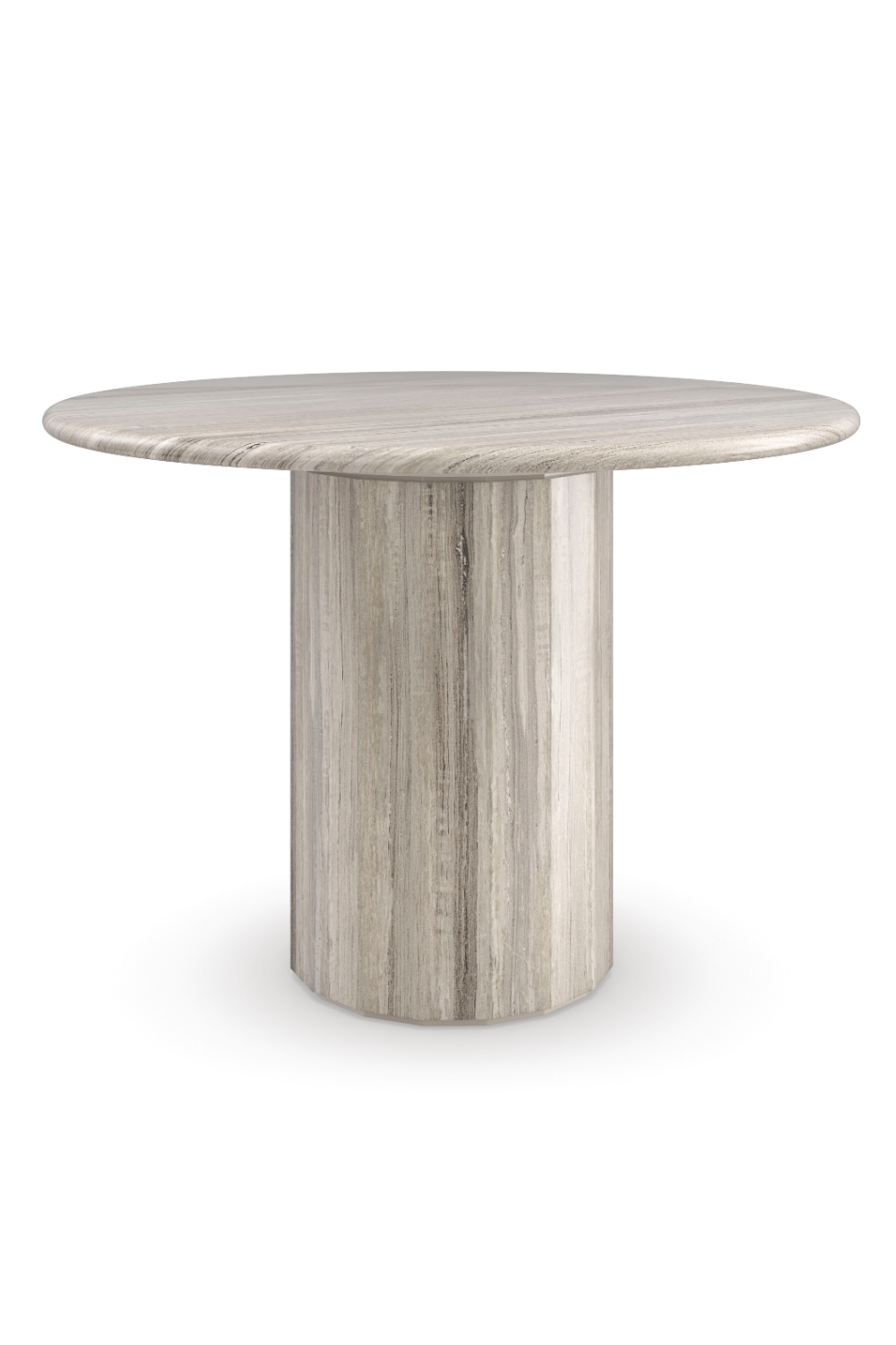 Gray Pedestal Dining Table | Caracole Mesita | Oroa.com